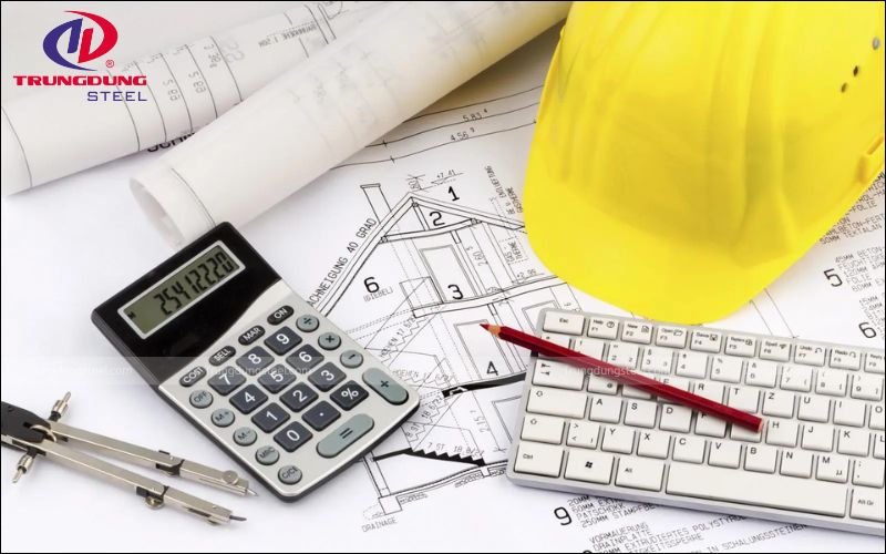 Từ khối lượng thép dự kiến, dự toán chi phí vật liệu sẽ được lập một cách chuẩn xác hơn