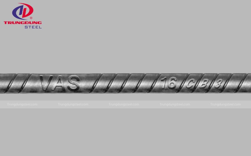 Bạn cần soi ký hiệu "VAS" trên thân thép