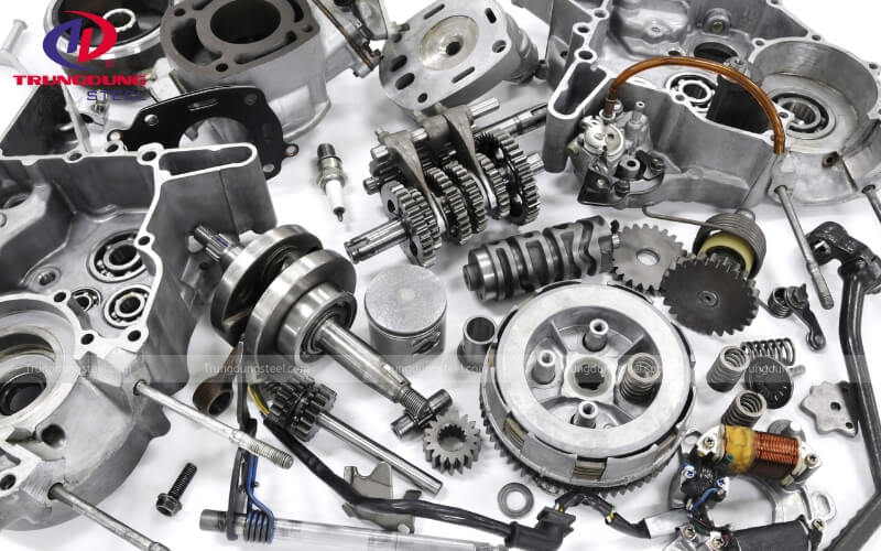 Thép kéo nguội cũng thường được dùng làm các phụ tùng xe