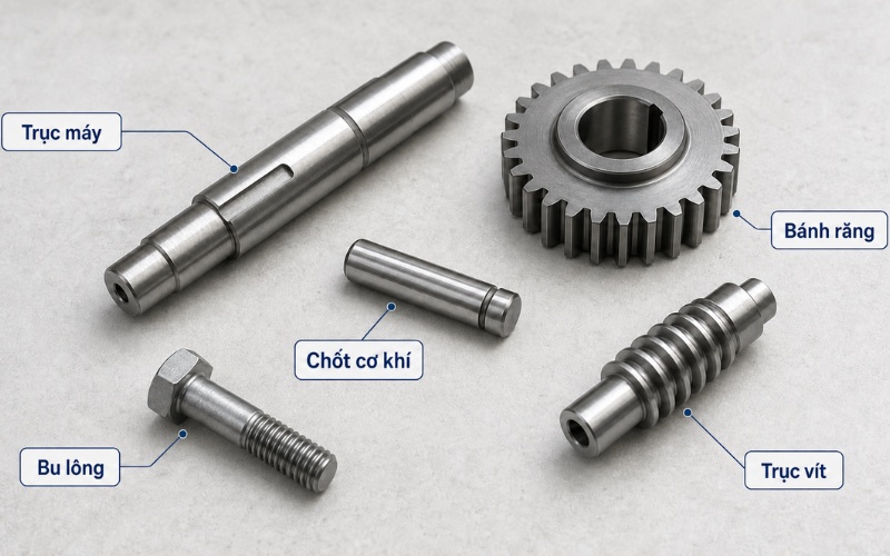 Các ứng dụng phổ biến của thép C55 trong cơ khí